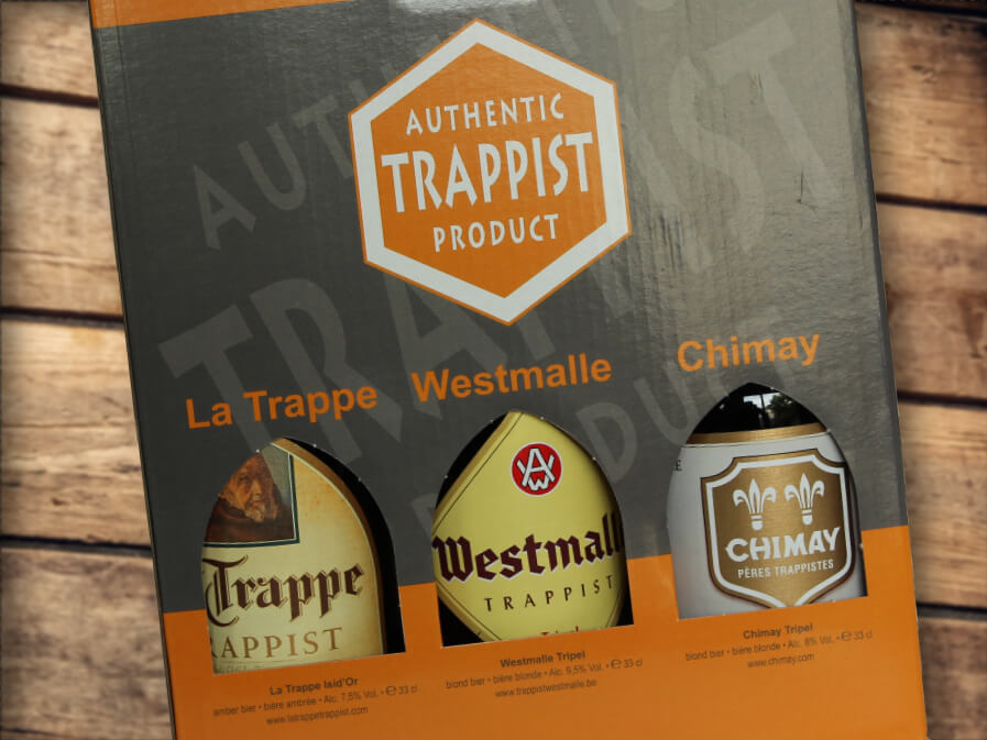 Un Trappist Pack avec un mélange de trappistes belges et étrangères